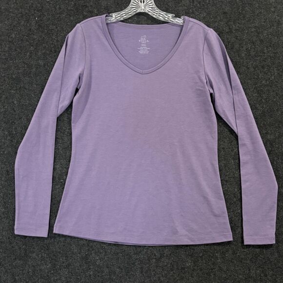 Woolx Layla Shirt Women's Small Purple Lavender Merino Wool Lightweight - Picture 1 of 7